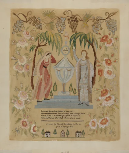 Sampler by Eva Wilson, index of american design, 1936