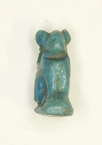Amulet of a Seated Cat (the Goddess Bastet) by Egyptian, metalwork, -1069--332