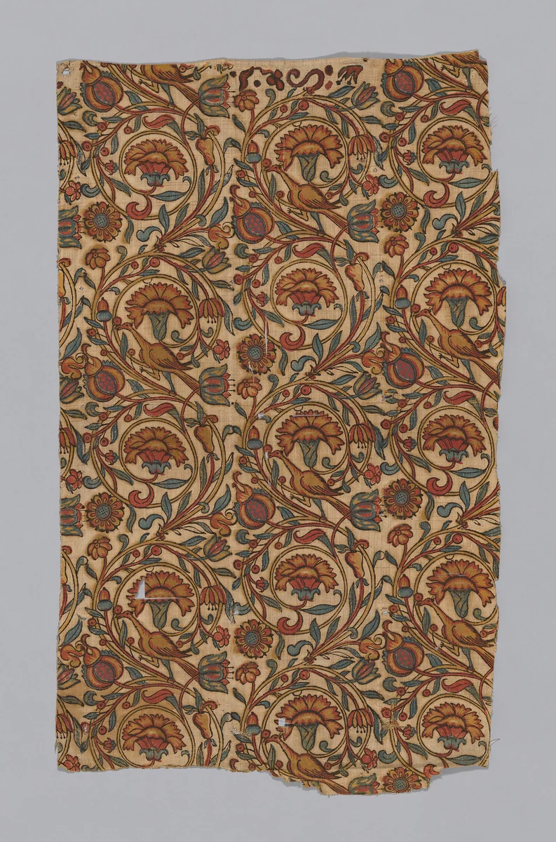 Fragment by Netherlands, textile, 1801-1900