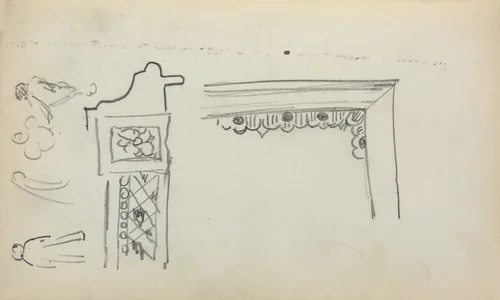 Italian Sketchbook: Architectural Details and Figures (page 199) by Maurice Prendergast, book, 1898-1899