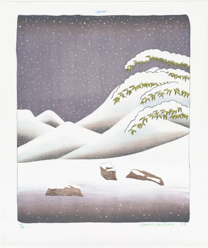 Snow by David Hockney, print, 1973