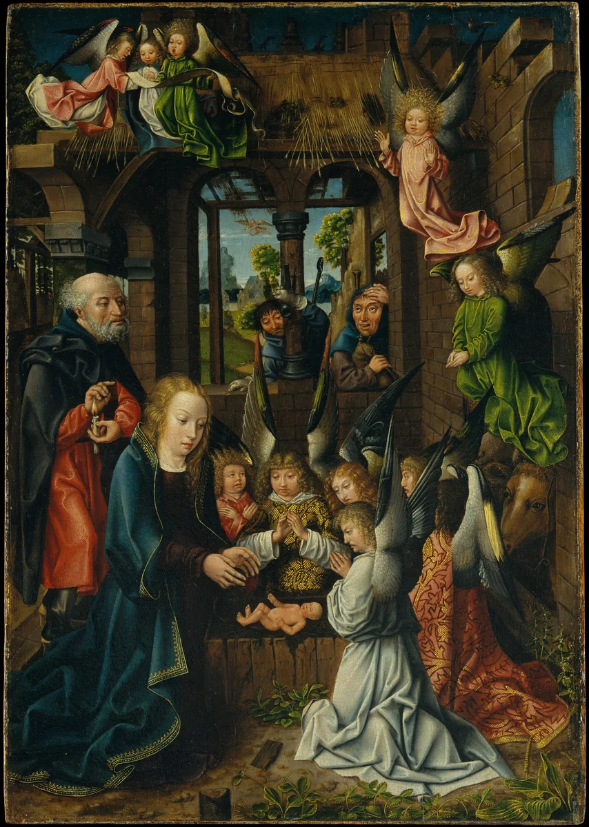 The Adoration of the Christ Child by Master of Frankfurt, painting, 1491-1507