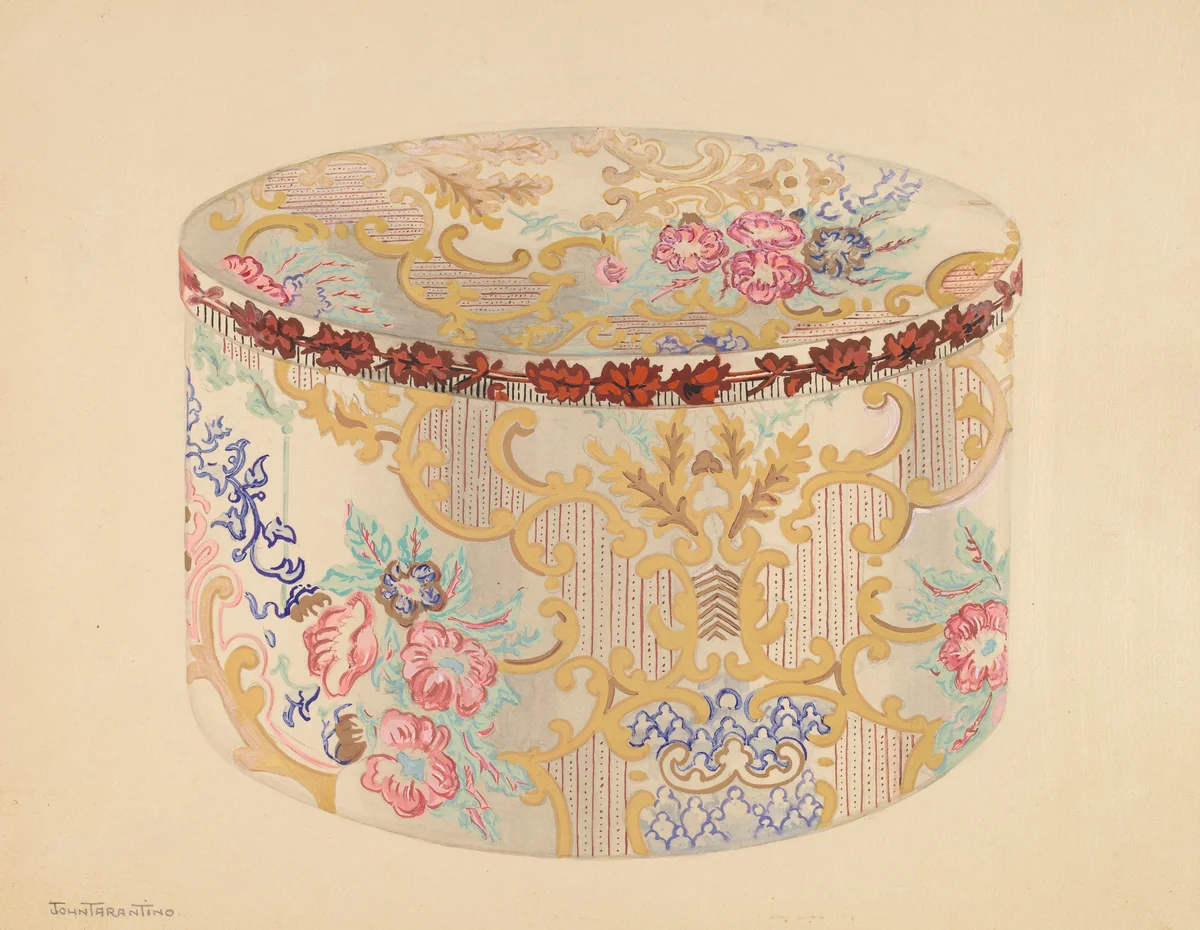 Bandbox by John Tarantino, index of american design, 1937