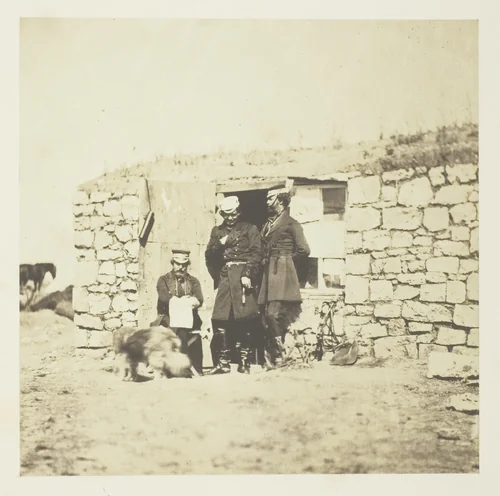 Officers on the Staff of Lieutenant General Sir Richard England by Roger Fenton, photograph, 1855