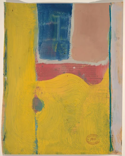 Untitled [abstraction] by Richard Diebenkorn, drawing, 1986