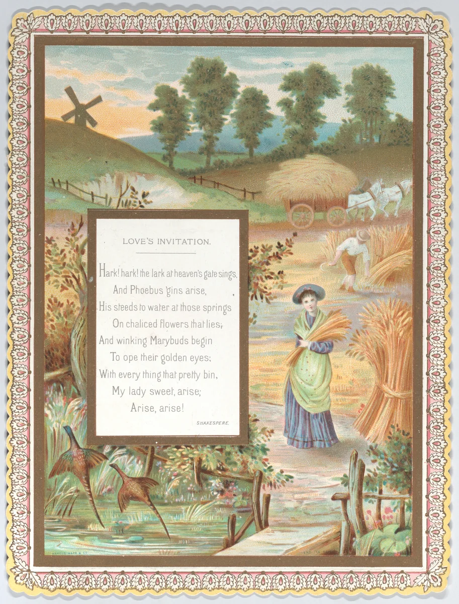 Valentine by Kate Greenaway, other, 1874-1876