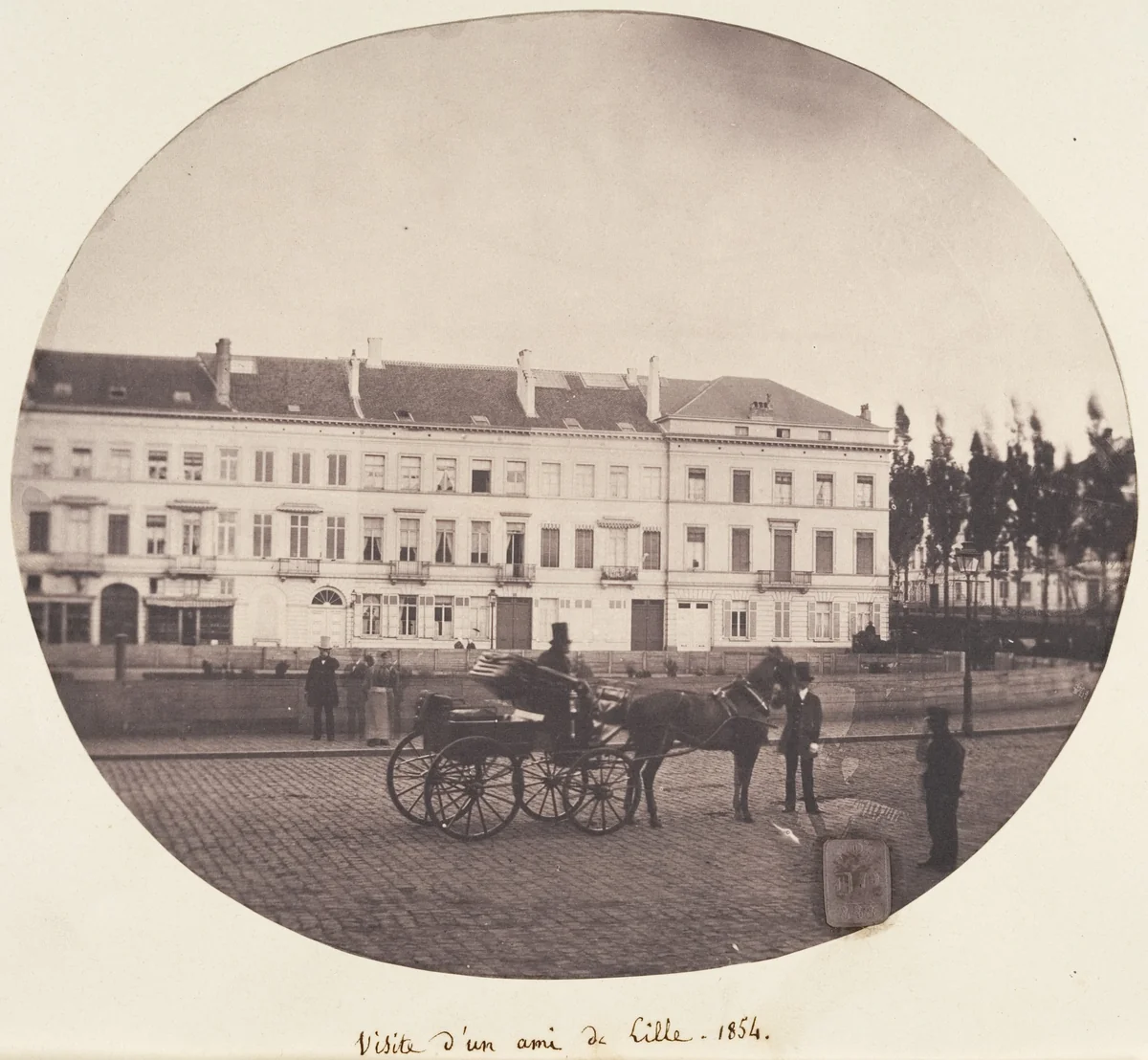 Visite d'un ami de Lille by Louis Pierre Théophile Dubois de Nehaut, photograph, 1854