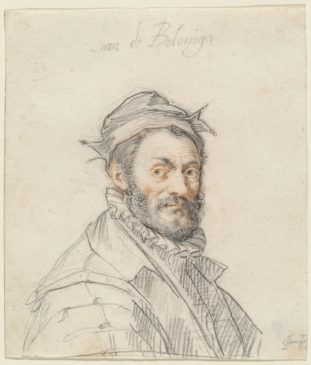 Giovanni da Bologna by Joseph Heintz, drawing, 1587