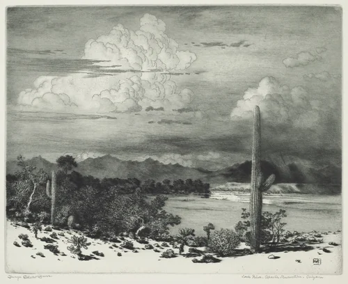 Verde River, Apache Reservation, Arizona by George Elbert Burr, print, 1927-1937