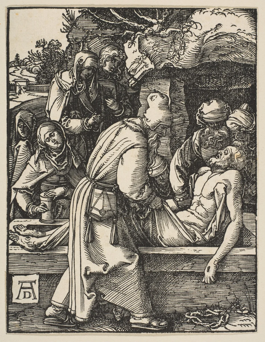 The Deposition, from "The Small Passion" by Albrecht Dürer, print, 1509-1510