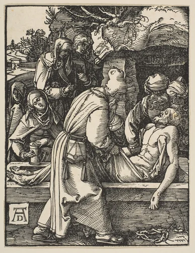 The Deposition, from "The Small Passion" by Albrecht Dürer, print, 1509-1510