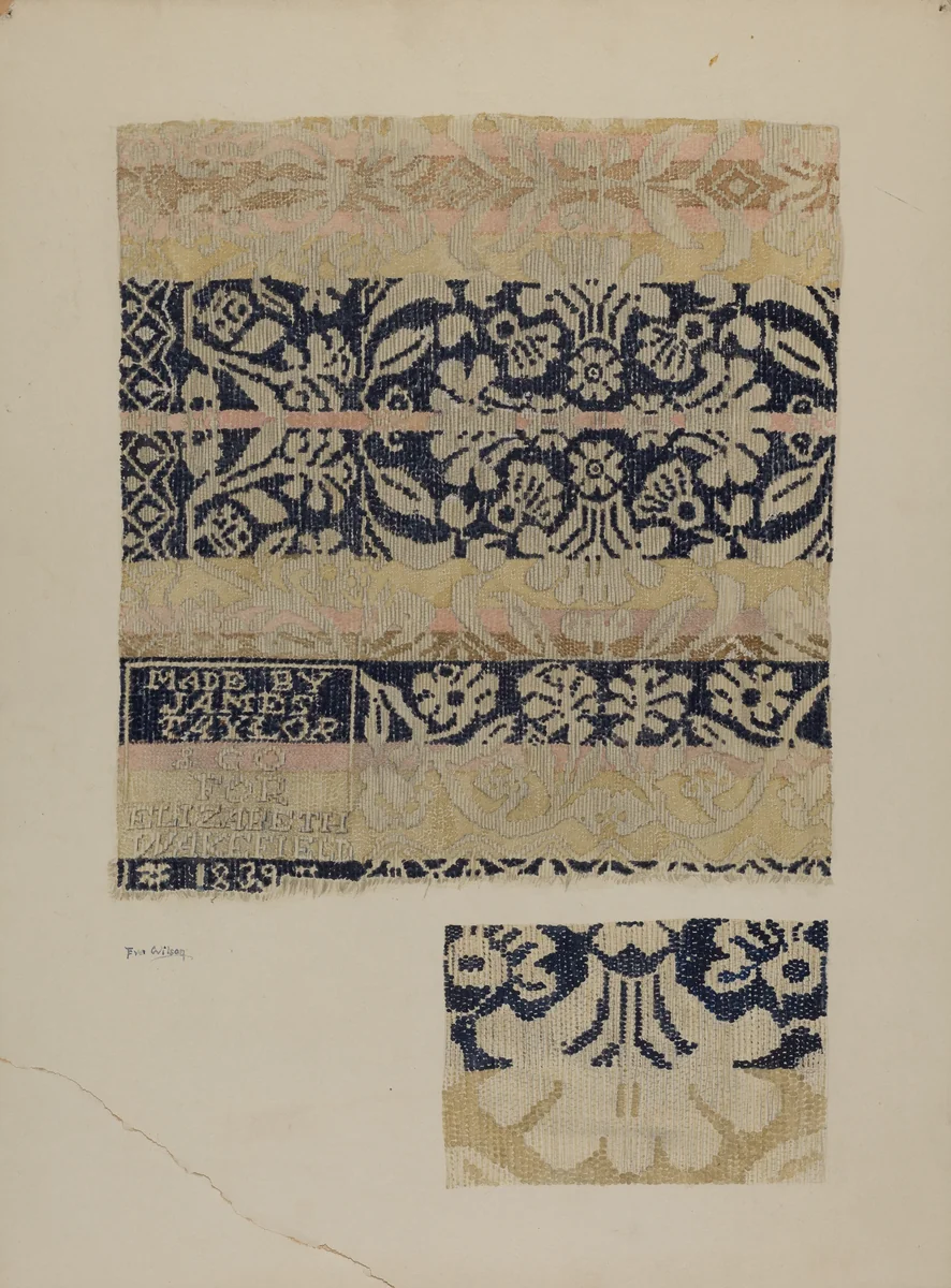 Coverlet by Eva Wilson, index of american design, 1939