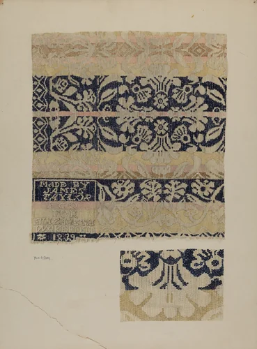Coverlet by Eva Wilson, index of american design, 1939