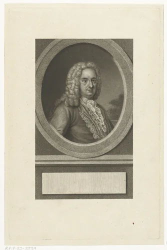 Portret van Frans van der Meer Nederlands ambassadeur in Spanje by Lambertus Antonius Claessens, print, 1792-1808