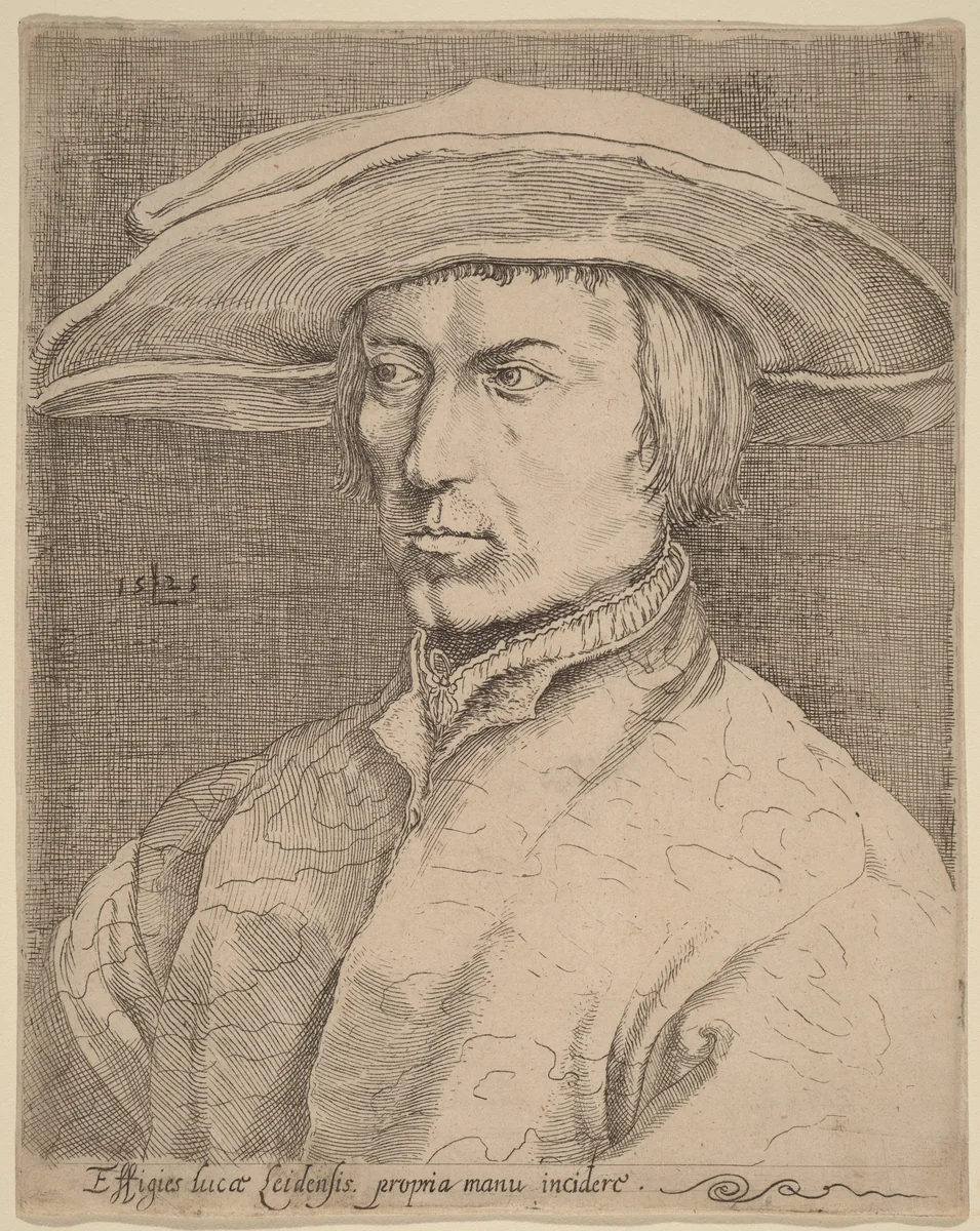 Self-Portrait by Lucas van Leyden
Albrecht Dürer, print, 1525