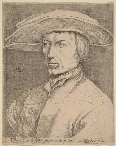 Self-Portrait by Lucas van Leyden
Albrecht Dürer, print, 1525
