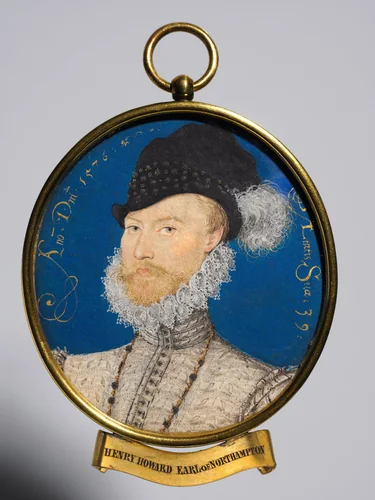 Portrait of Charles Howard, 2nd Baron Howard of Effingham, later 1st Earl of Nottingham by Nicholas Hilliard, painting, 1576