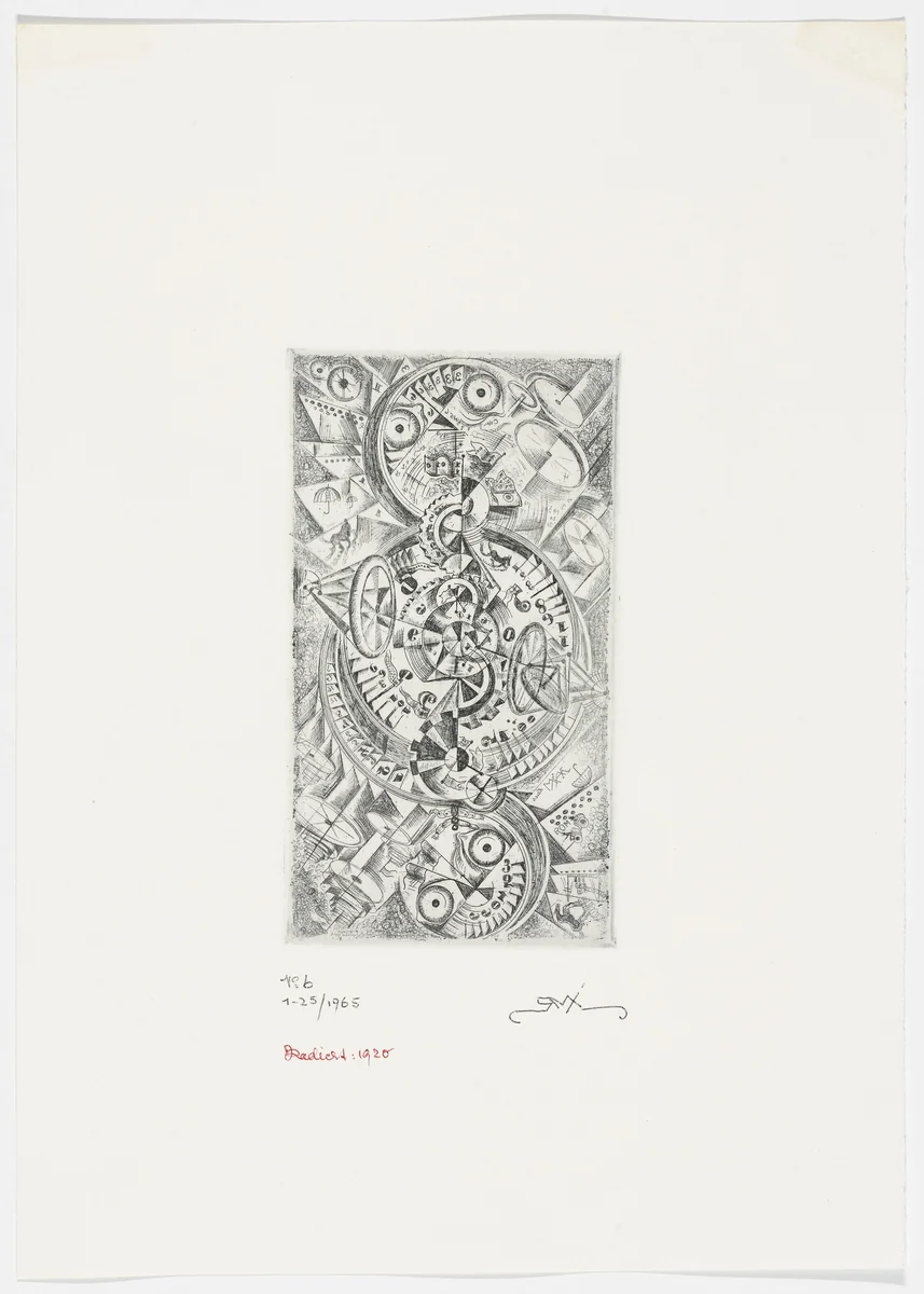 Monday (Montag) from The History, all derer von Sonntag bis Mittwoch und zurück by Robert Michel, print, 1920