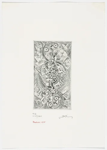 Monday (Montag) from The History, all derer von Sonntag bis Mittwoch und zurück by Robert Michel, print, 1920