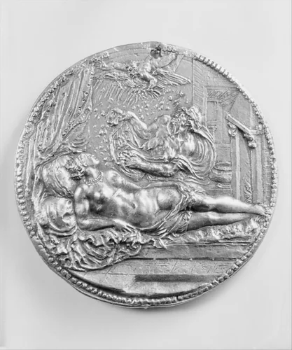 Danae and the Shower of Gold by Pompeo Leoni, metalwork, 1545-1580
