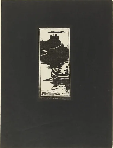 The Rhine (Rejn) from Verses Without Words (Stichi bez slov) by Wassily Kandinsky, print, 1903