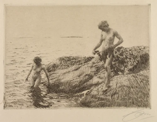 Seaward Skerries by Anders Zorn, print, 1913