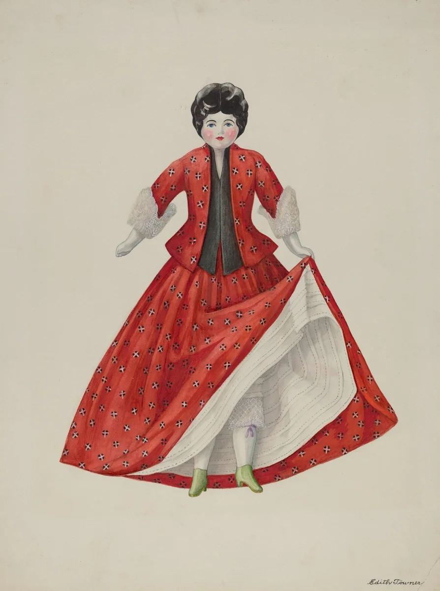 Doll - "Mitio" by Edith Towner, index of american design, 1940