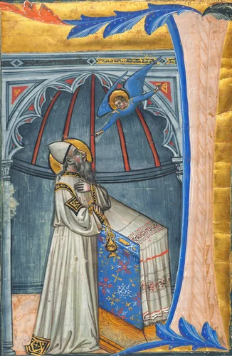 The Annunciation to Zacharias by Italian 15th Century, drawing, 1400