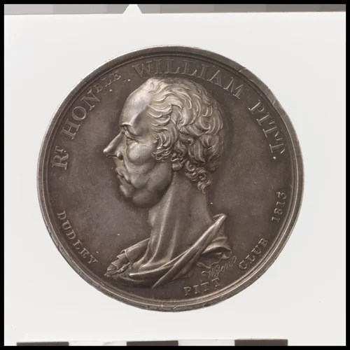 William Pitt by Thomas Wyon the Younger, metalwork, 1813