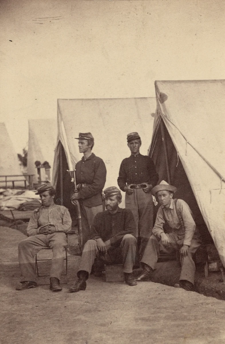 Camp Scene by E. & H.T. Anthony, photograph, 1862