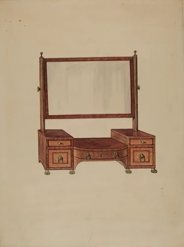 Dressing Glass by Lorenz Rothkranz, index of american design, 1936