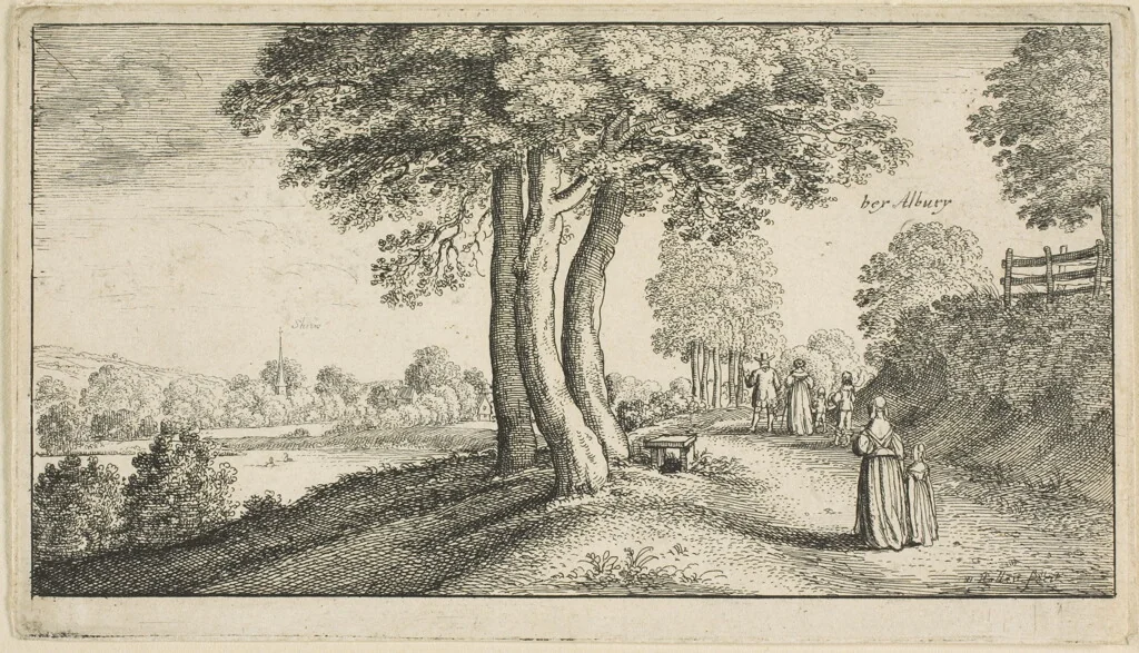 Albury by Wenceslaus Hollar, print, 1640-1650