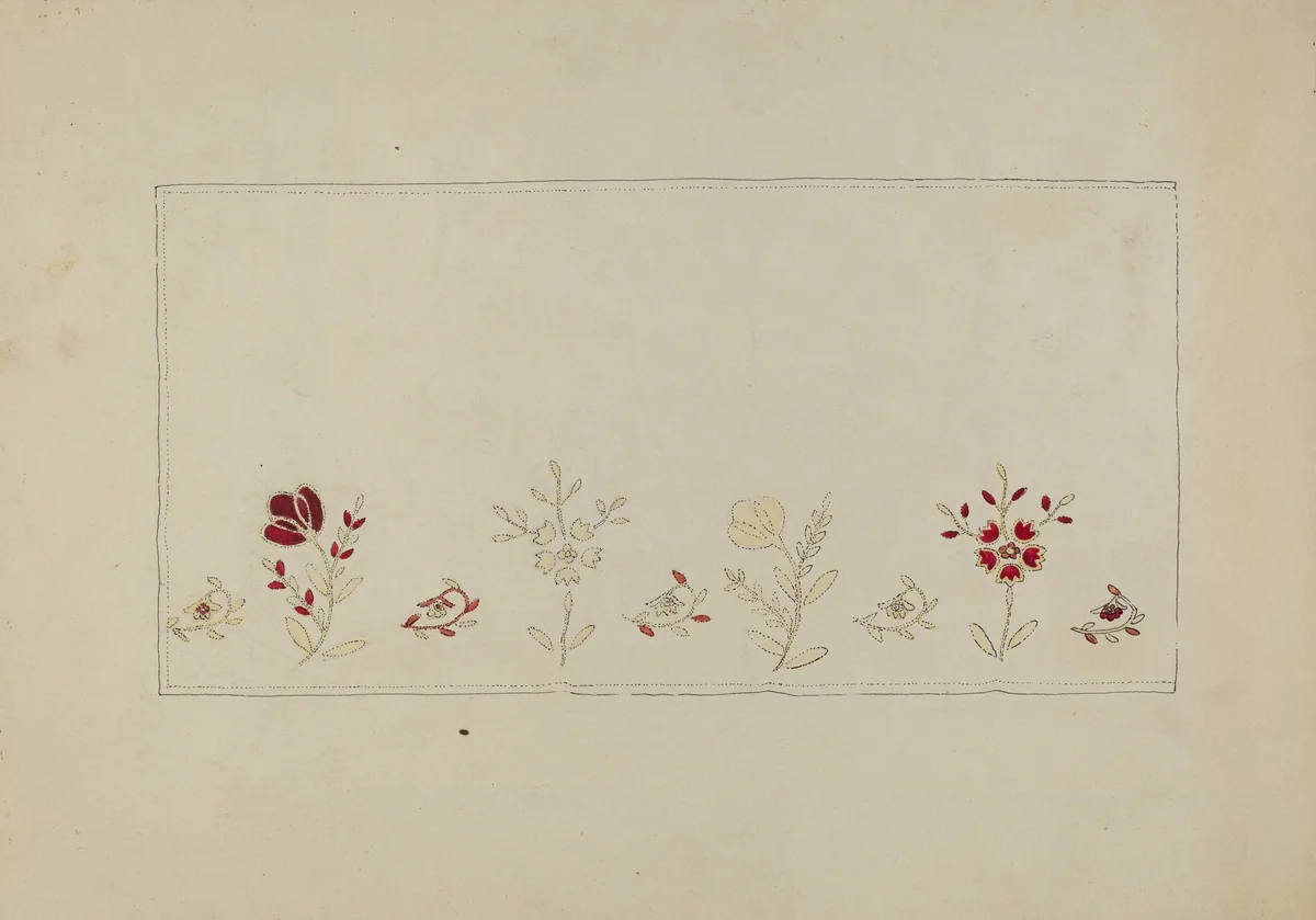 Needlework on Altar Cloth by Lena Nastasi, index of american design, 1936