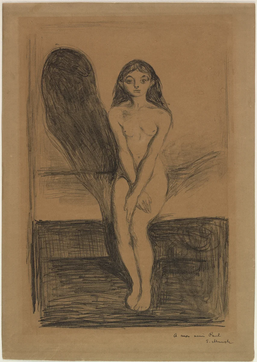 The Young Model by Edvard Munch, print, 1894