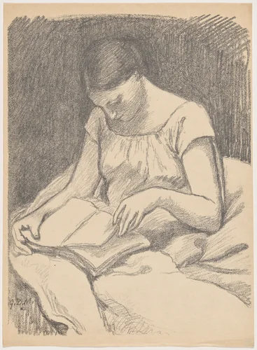 Liseuse (The Reader) by Georges Daniel de Monfreid, print, 1895