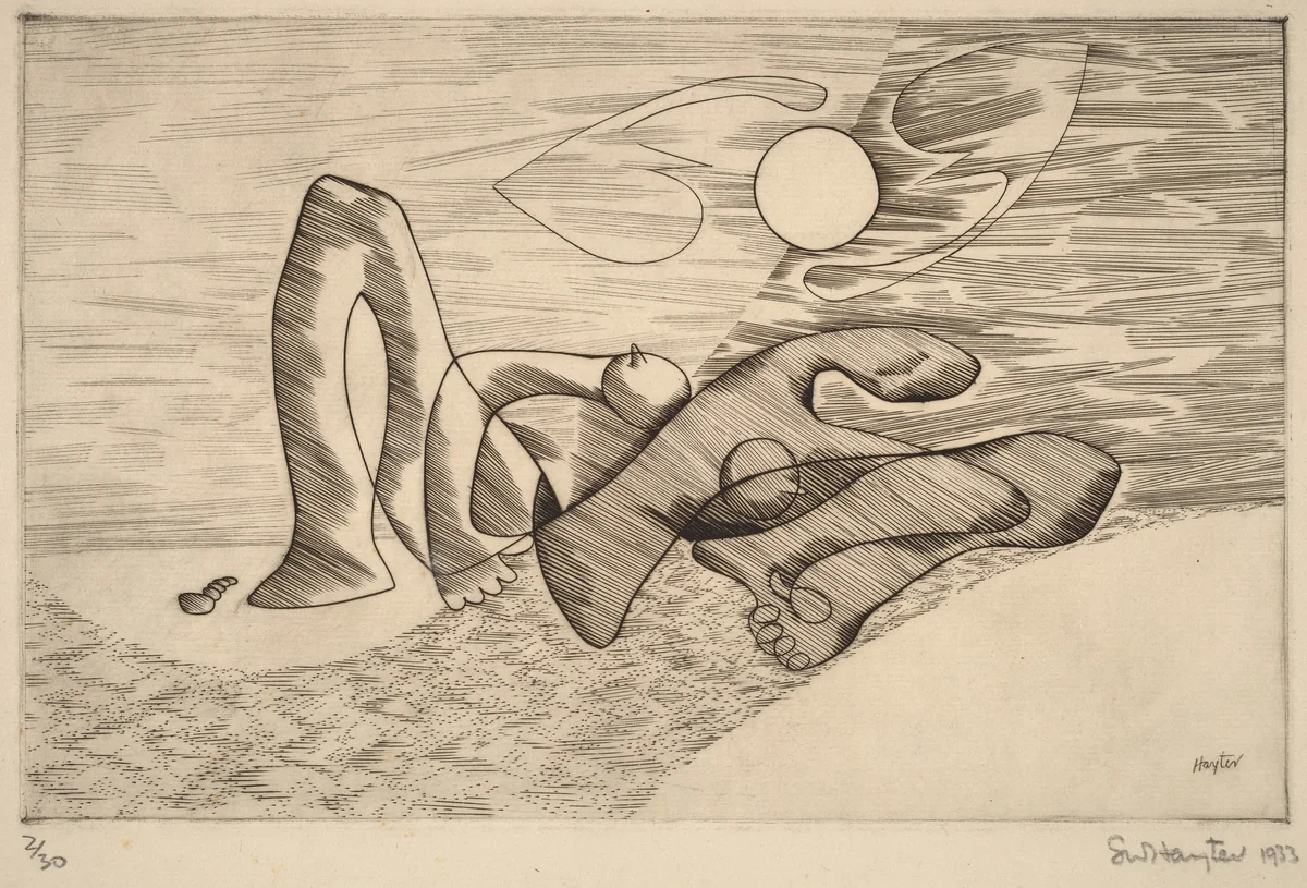 Nu by Stanley William Hayter, print, 1933