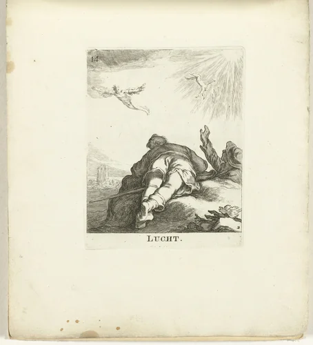 Lucht by Frederick Bloemaert, print, 1700-1800