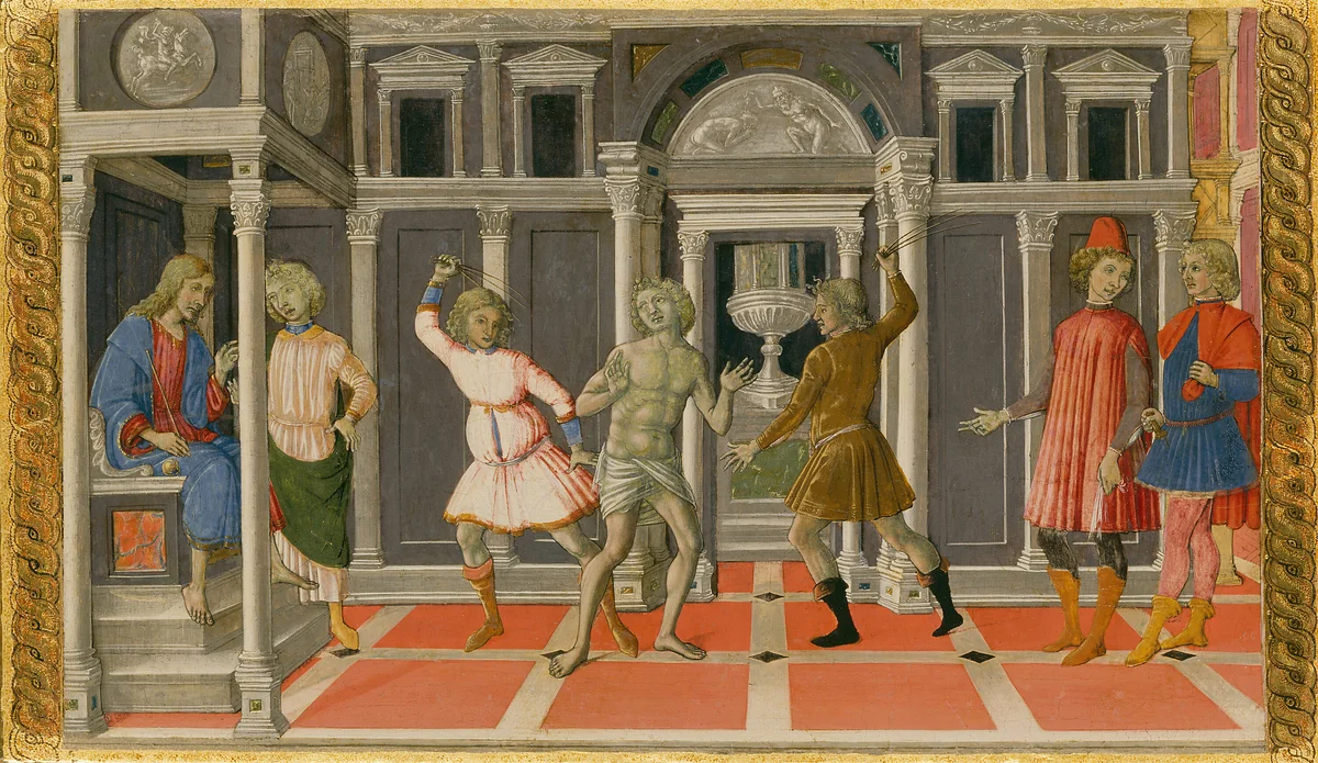 The Dream of Saint Jerome by Matteo di Giovanni, painting, 1476