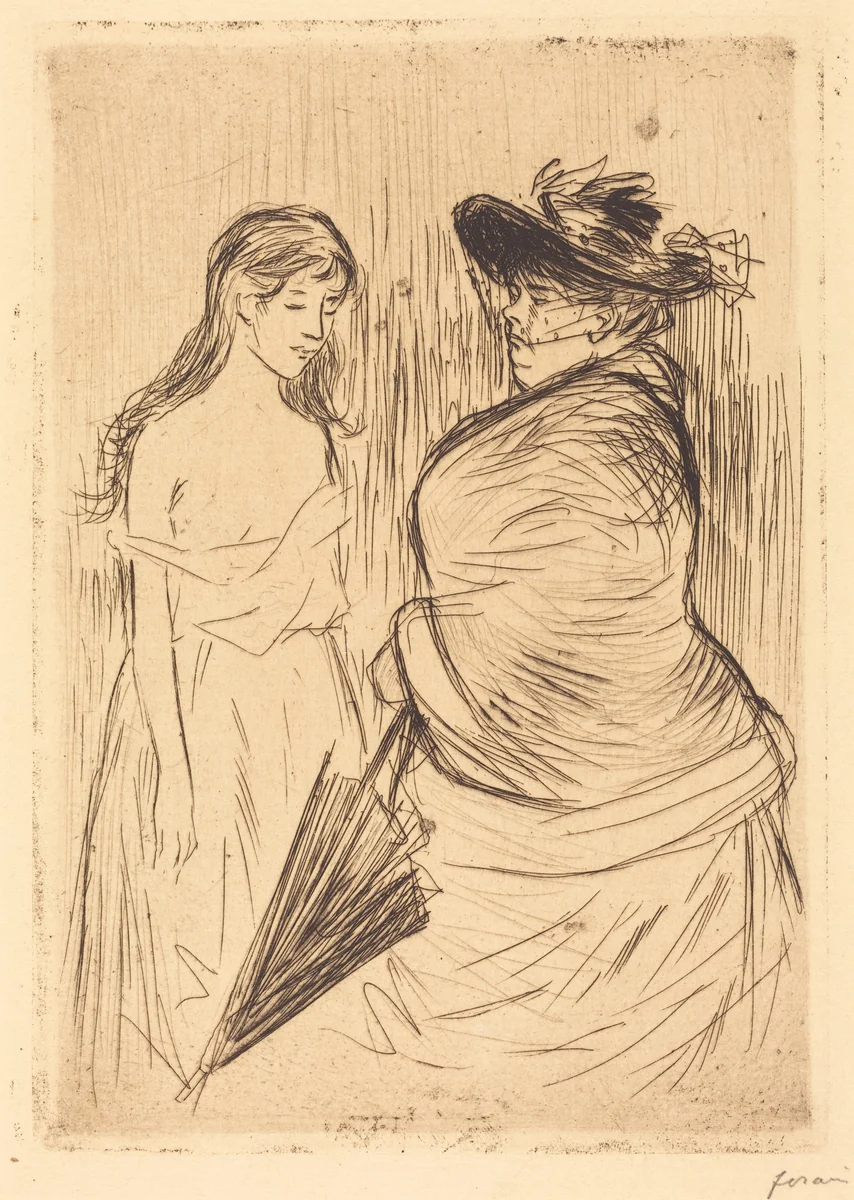 Le Traite des blanches (The White Slave Trade) by Jean-Louis Forain, print, 1886-1909