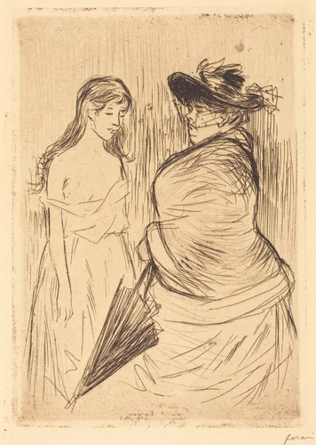 Le Traite des blanches (The White Slave Trade) by Jean-Louis Forain, print, 1886-1909