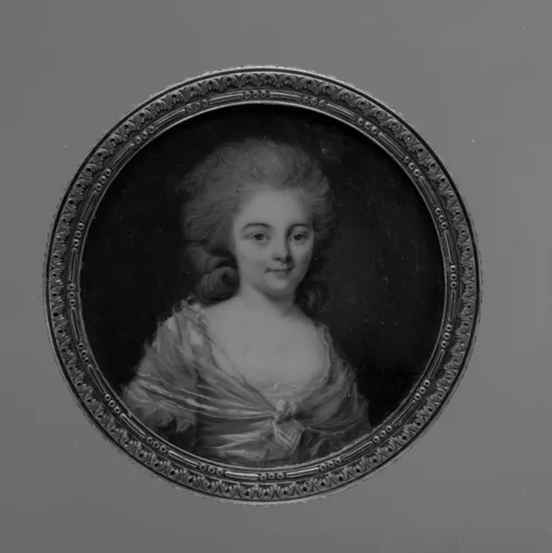 Box with portrait of a woman, said to be Madame Bailly by Pierre Rouvier, metalwork, 1775-1785
