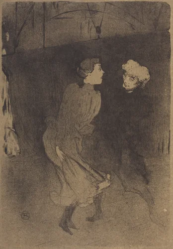 Dress Rehearsal at the Folies-Bergere (Répétition générale aux Folies-Bergère) by Henri de Toulouse-Lautrec, print, 1893
