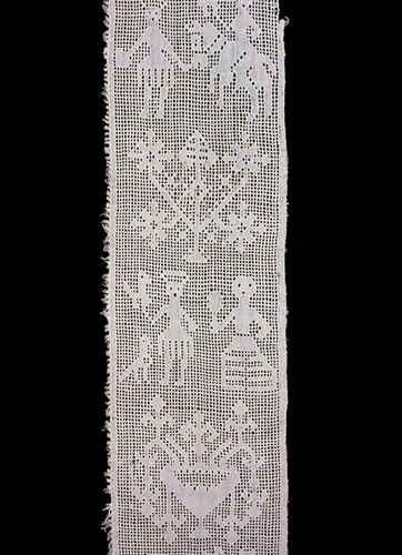 Border (From a Cover) by Italy or Spain, textile, 1650-1700