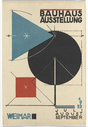 Bauhaus Ausstellung Weimar Juli - August - September 1923 by Herbert Bayer, design, 1923