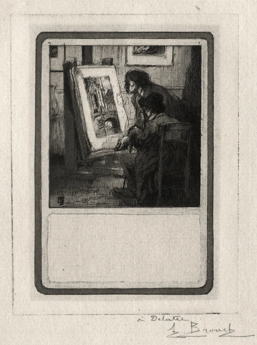 The Print Collector by Auguste Brouet, print, 1902-1941