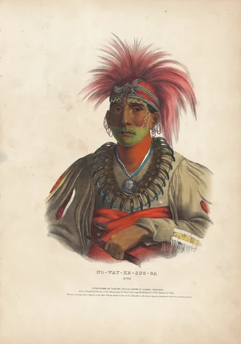 No-Way-Ke-Sug-Ga, Otoe by Alfred Hoffy
Charles Bird King
John T. Bowen
James G. Clark, print, 1842