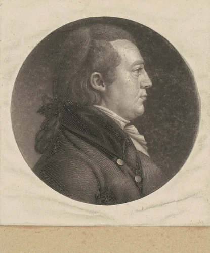 Unidentified Man by Charles B. J. Févret de Saint-Mémin, print, 1798-1803