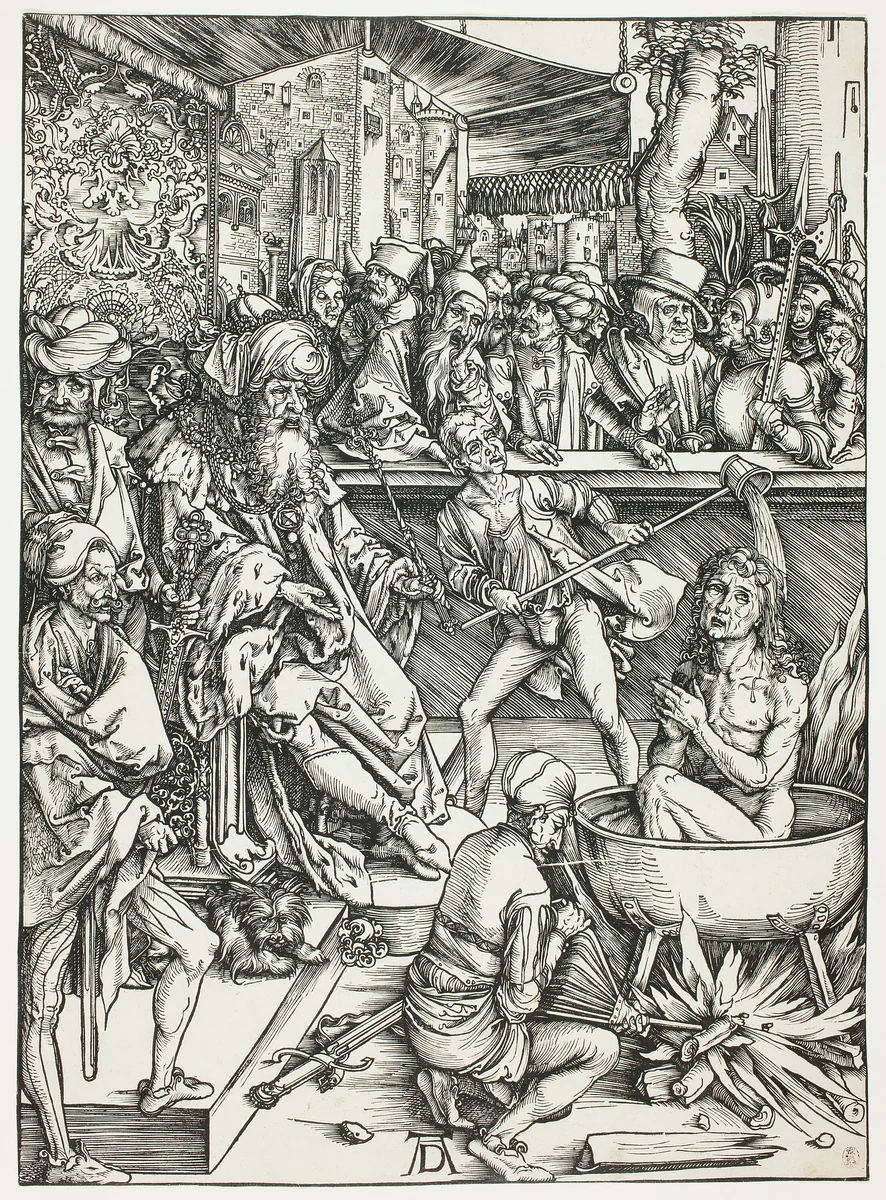 The Martyrdom of Saint John, from The Apocalypse by Albrecht Dürer, print, 1495-1499