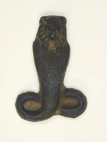 Amulet of a Lion-Headed Cobra by Egyptian, metalwork, -400-400