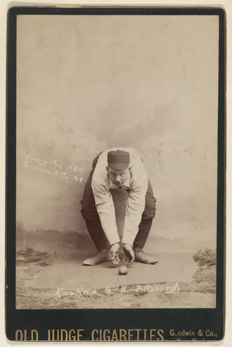 Kuehne, 3rd Base, Pittsburgh, from the series Old Judge Cigarettes by Goodwin & Company, photograph, 1888